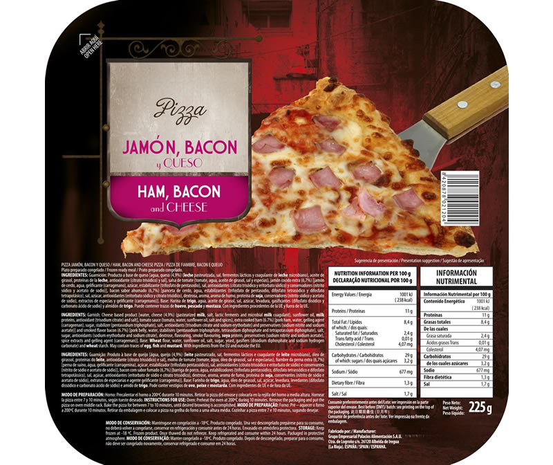 Gama Retail Mini Pizza Fuambre e Bacon 