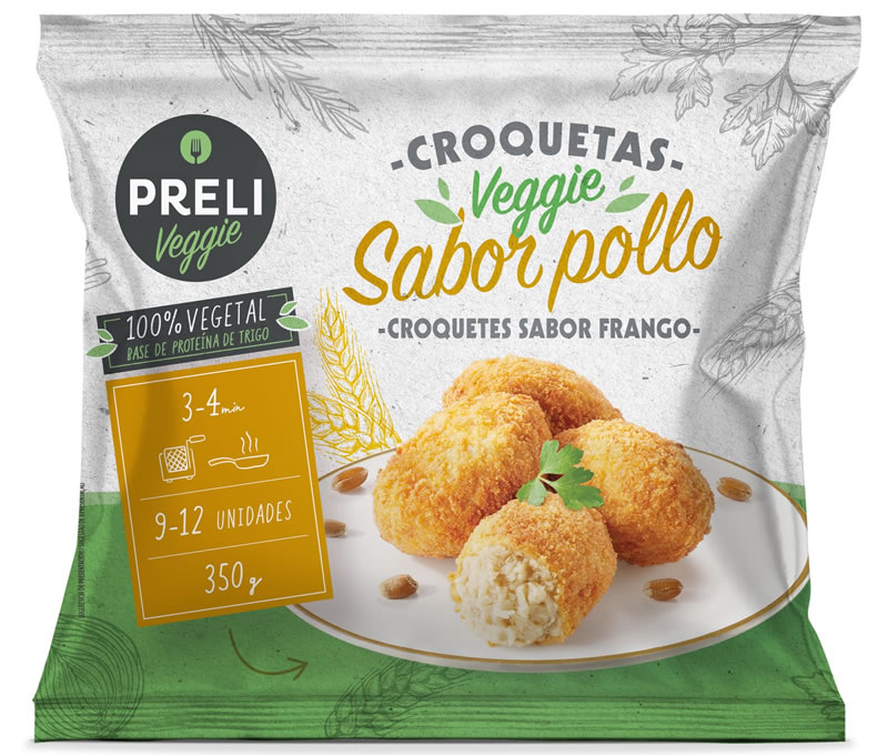 Gama Preli Croquete Veggie sabor Frango ( 11 x 350gr)