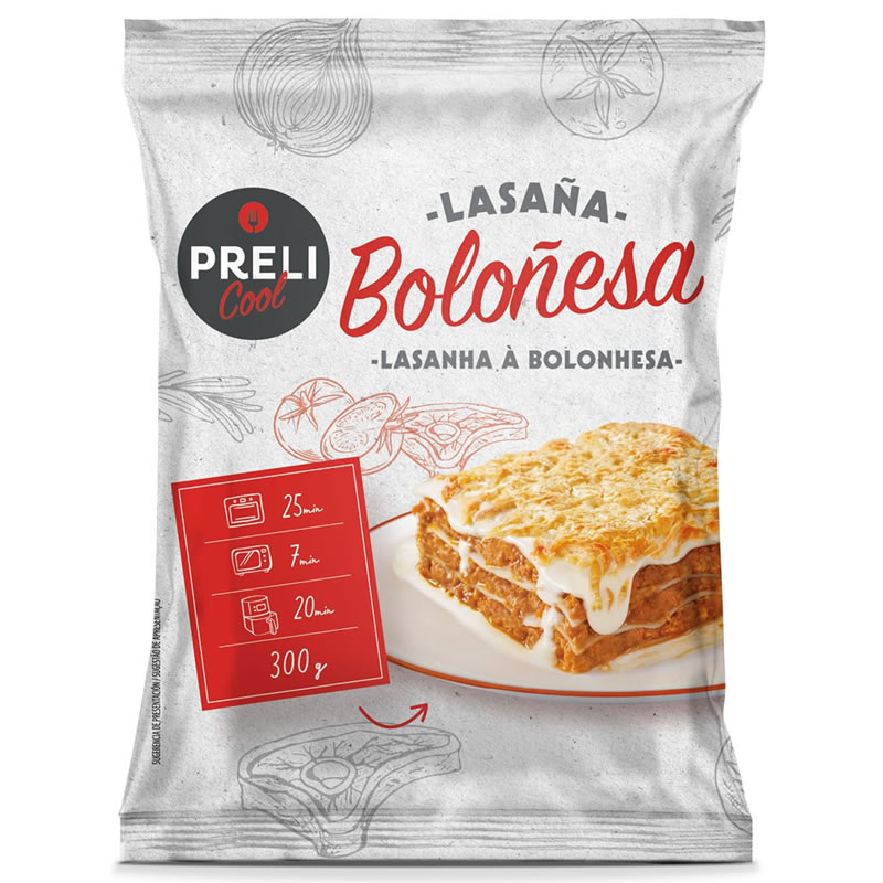Gama Preli Lasanha Bolonhesa com bechamel