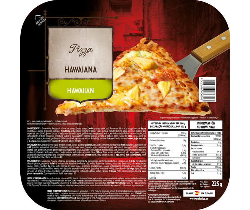 Gama Retail Mini Pizza Hawaiana 