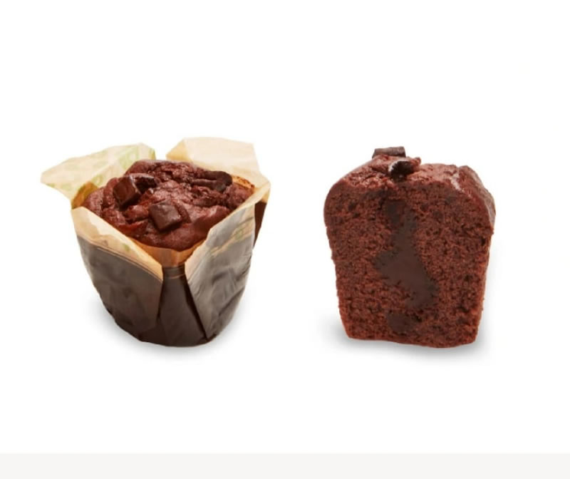 Muffin de chocolate vegano