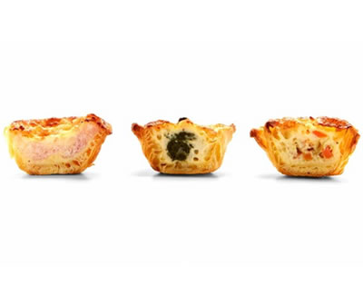 Sortido Mini Quiches 3 Sabores